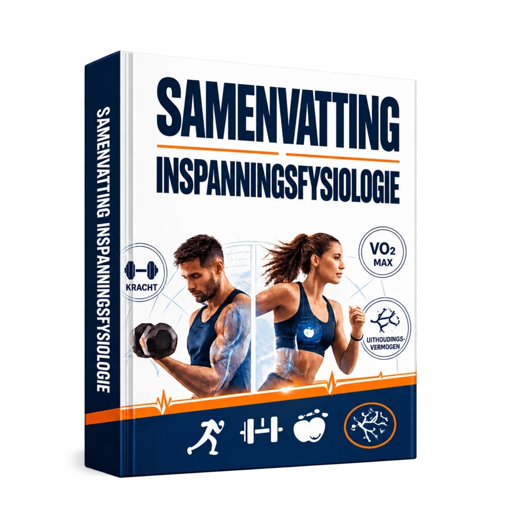 Boekomslag Samenvatting inspanningsfysiologie